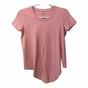 Madewell Knot-Front Tee Extra Small XS Pink H9509